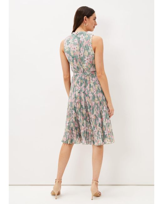 Phase Eight Multicolor Simara Floral Pleated Dress
