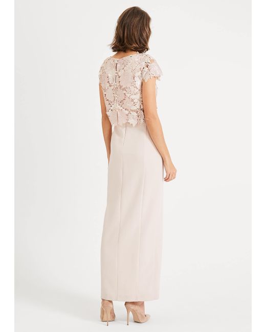 olivia lace bodice maxi dress