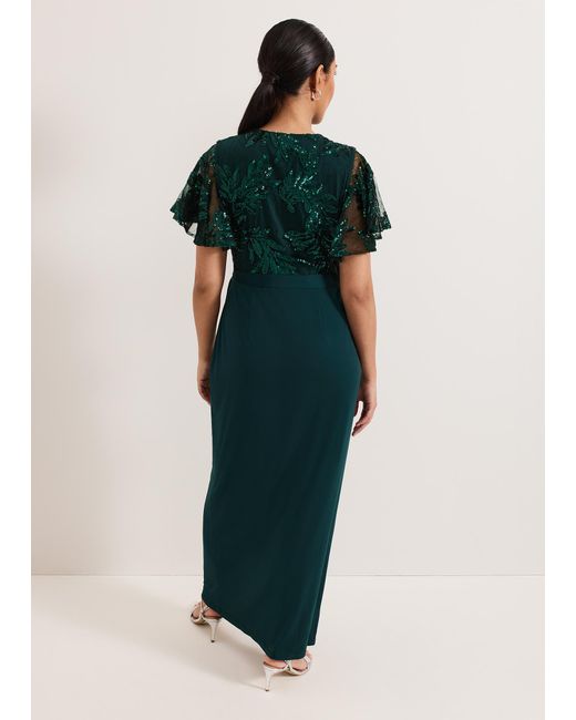 Phase Eight Green Petite Minty Wrap Maxi Dress
