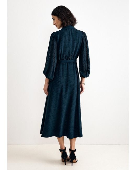 Phase Eight Blue Maeve Dark Shirt Dress