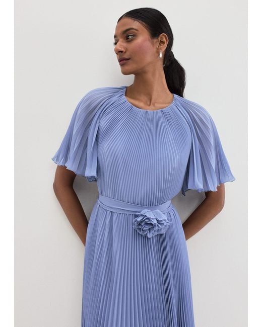 Phase Eight 's Kathleen Pale Blue Pleat Dress