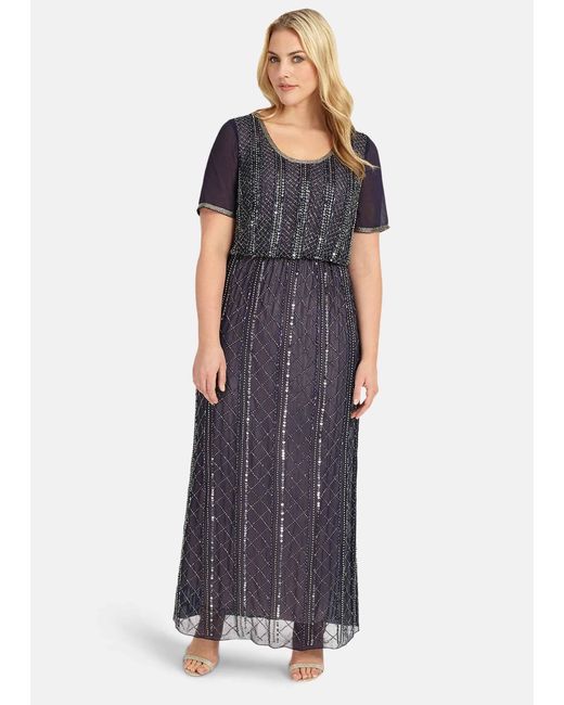 Phase Eight Blue Aria Maxi Dress