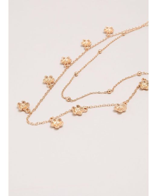 Phase Eight Natural 's Flower Chain Necklace