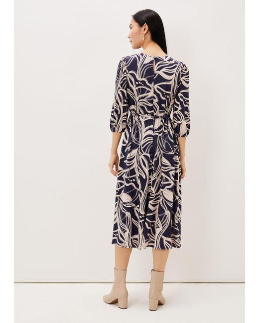 Phase Eight Multicolor Carley Print Jersey Midi Dress