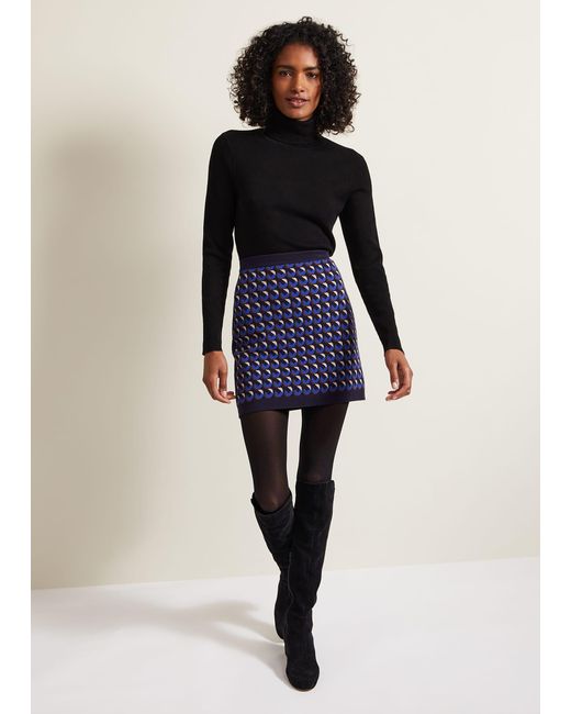 Phase Eight Blue 's Nicole Geo Twin Set Skirt