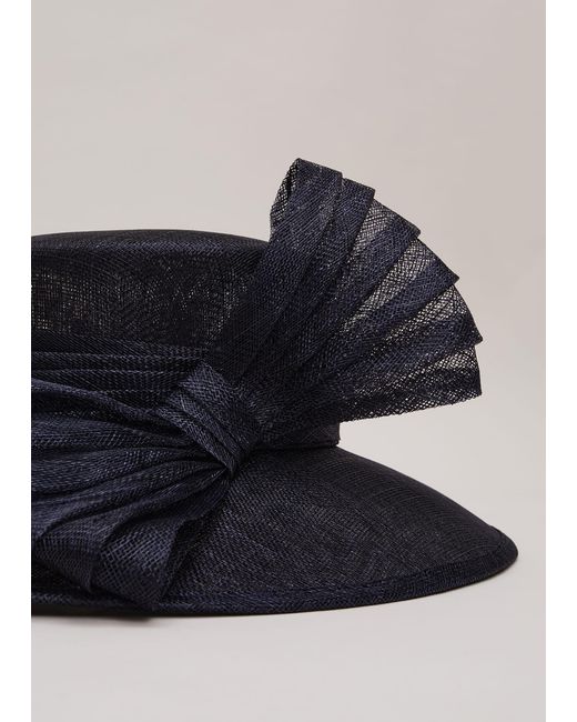 Phase Eight Blue 's Pleat Bow Hat