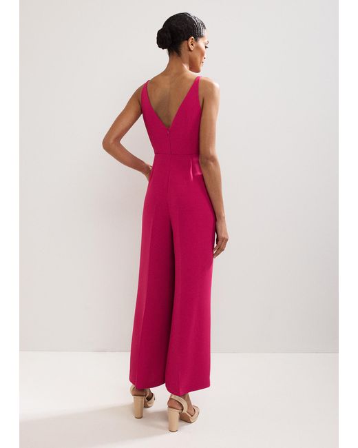Phase Eight Pink Hetty Wide Leg Jumpsuit