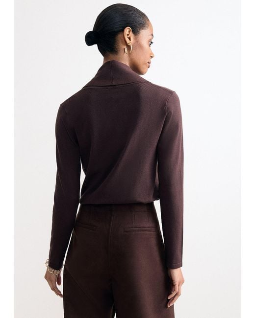 Phase Eight Black Lottie Cowl Neck Knit