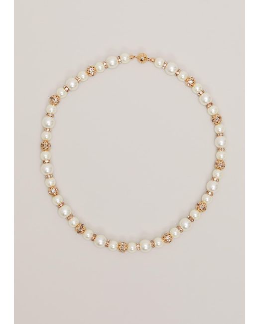 Phase Eight Natural 's Bead And Pearl Necklace