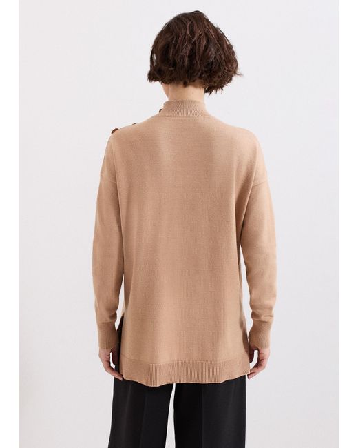 Phase Eight Natural Holly Button Jumper