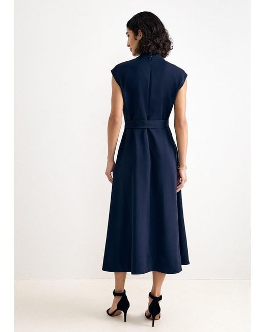 Phase Eight Blue Julie Belted Midi Dress