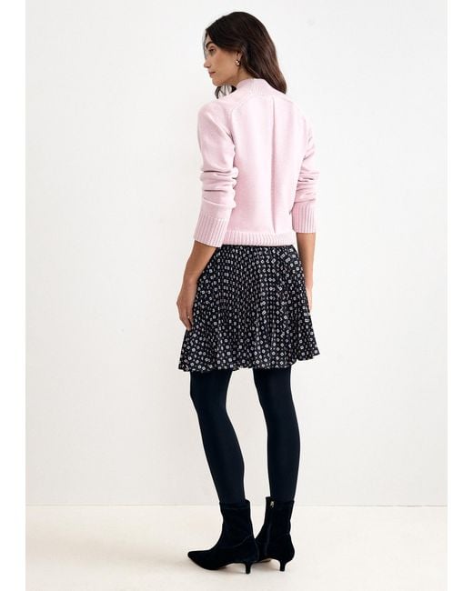 Phase Eight Blue Mairi Printed Mini Skirt