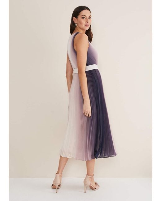 Phase Eight Purple Simara Ombre Dress
