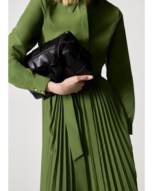 Phase Eight Green Woven Cross Body Bag