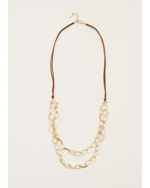 Phase Eight Natural Textured Ring Long Necklace