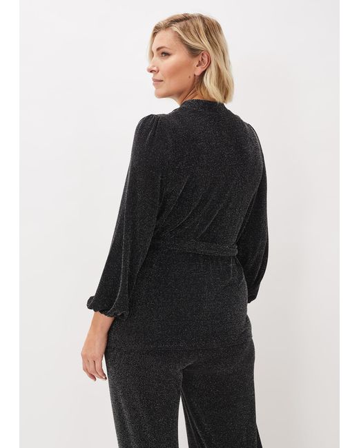 Phase Eight Black Stardust Sparkle Co-Ord Trousers