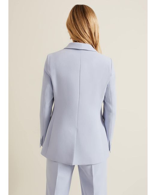 Phase Eight Blue 's Alexis Shawl Collar Suit Jacket