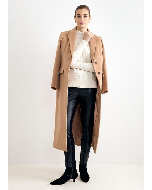 Phase Eight Natural Alora Pu Ponte Mix Trouser