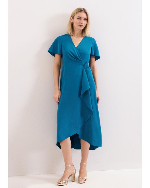 Phase Eight Blue Julissa Wrap Dress