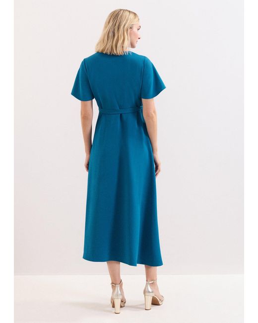 Phase Eight Blue Julissa Wrap Dress