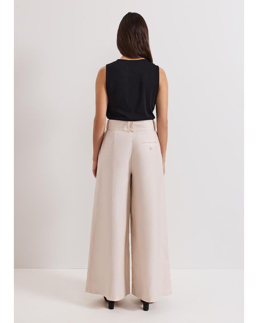 Phase Eight Natural Amble Neutral Linen Blend Trouser