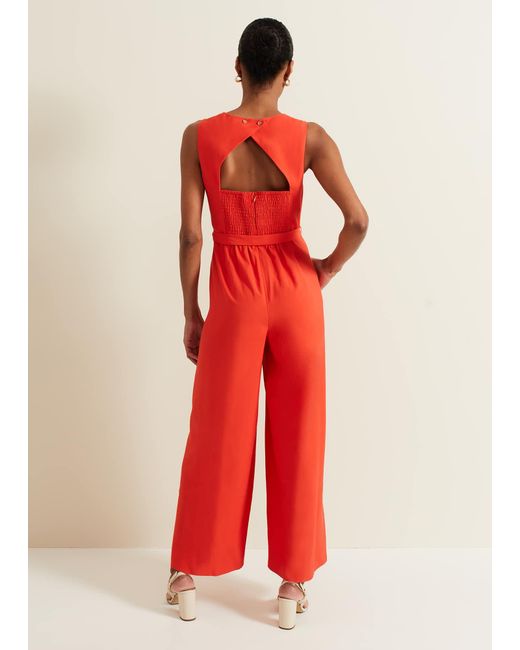 Phase Eight Red Marta Jumpsuit
