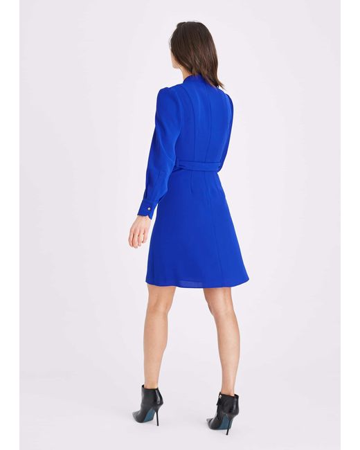 Phase Eight Blue Braelynn Eyelet Dress