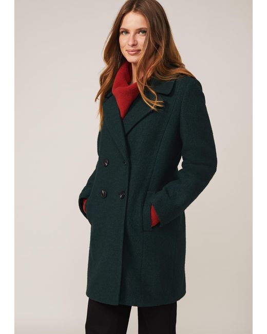 Phase Eight Multicolor Lucine Double Breasted Wool Coat
