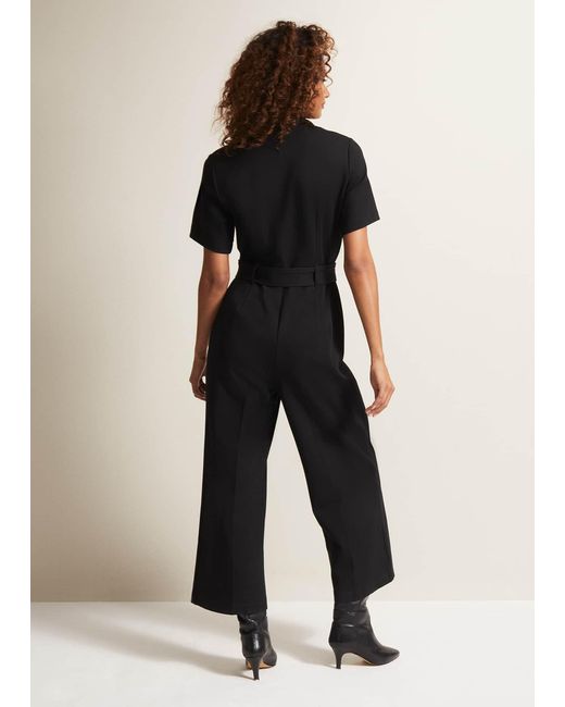 Phase Eight 's Polly Black Zip Jumpsuit