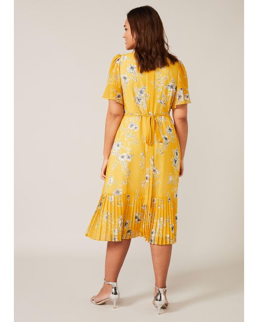 Phase Eight Yellow Maisie Floral Dress