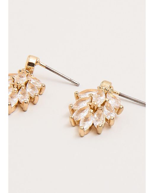 Phase Eight Natural Sparkle And Pearl Drop Earrings