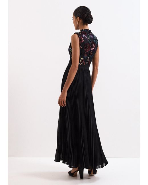 Phase Eight White Lela Sequin Maxi Dress