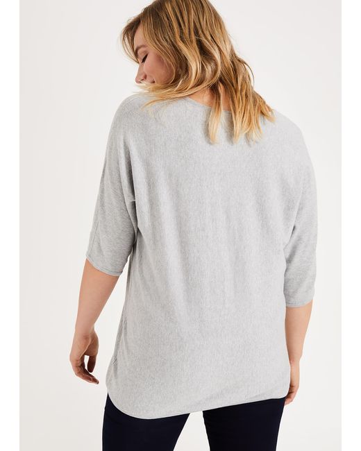 Phase Eight White Pippa Foil Print Top