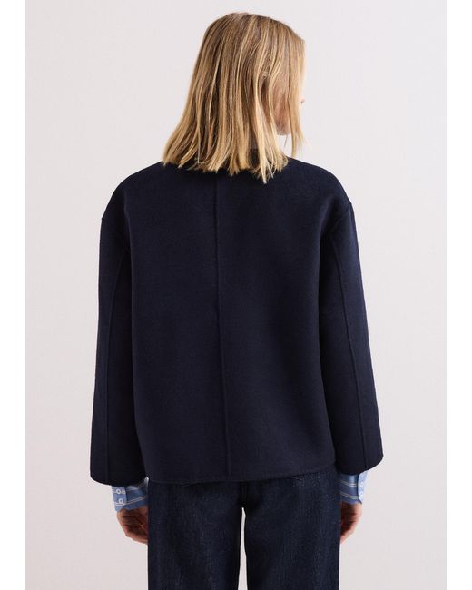 Phase Eight Blue Georgie Wool Jacket