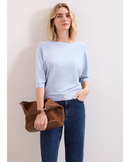 Phase Eight White Cristine Knit Jumper
