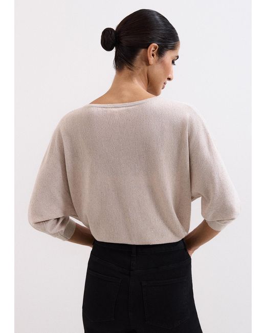 Phase Eight White Sequin Cristine Knit Jumper