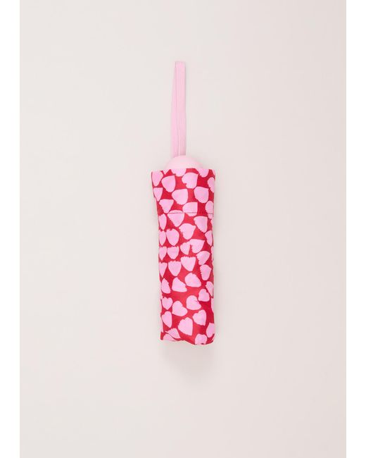 Phase Eight Pink Heart Print Umbrella