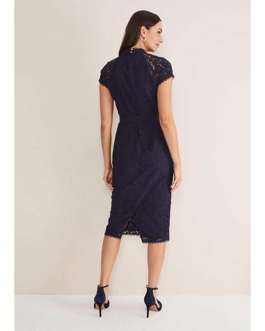 Phase Eight Blue Aurora Lace Dress