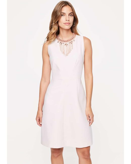 Phase Eight White Nella Beaded Dress
