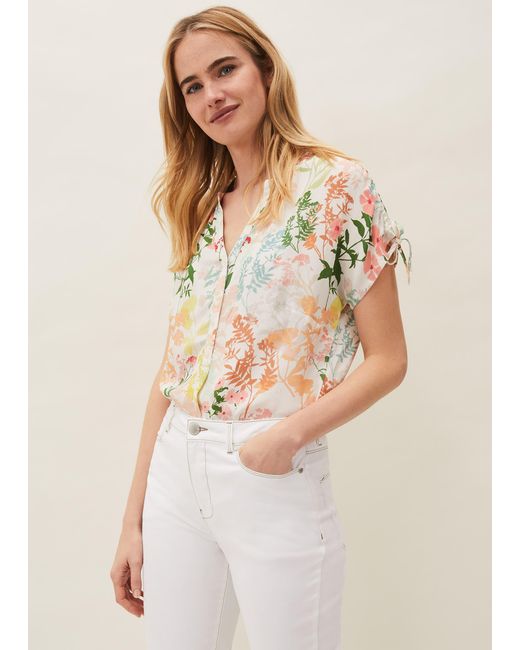 Phase Eight Multicolor Remee Floral Print Shirt