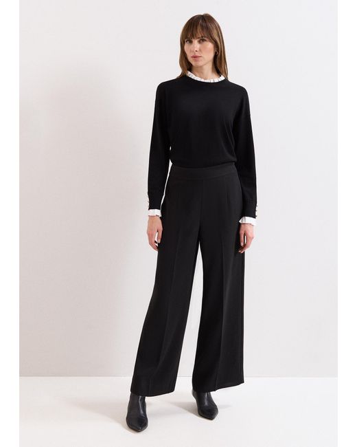 Phase Eight Black Petite Vari Trouser