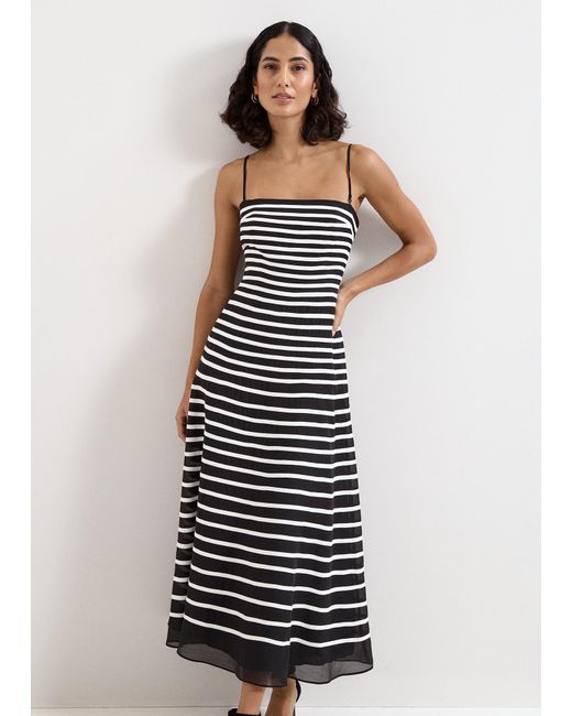 Phase Eight White Laurel Stripe Maxi Dress