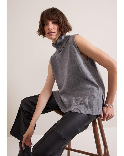 Phase Eight Gray Rachelle Tank