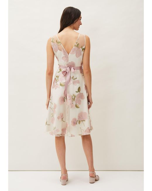 Phase Eight Multicolor Charlotte Floral Embroidered Dress
