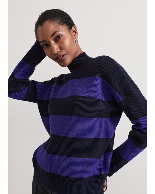 Phase Eight Blue Sammi Stripe Jumper