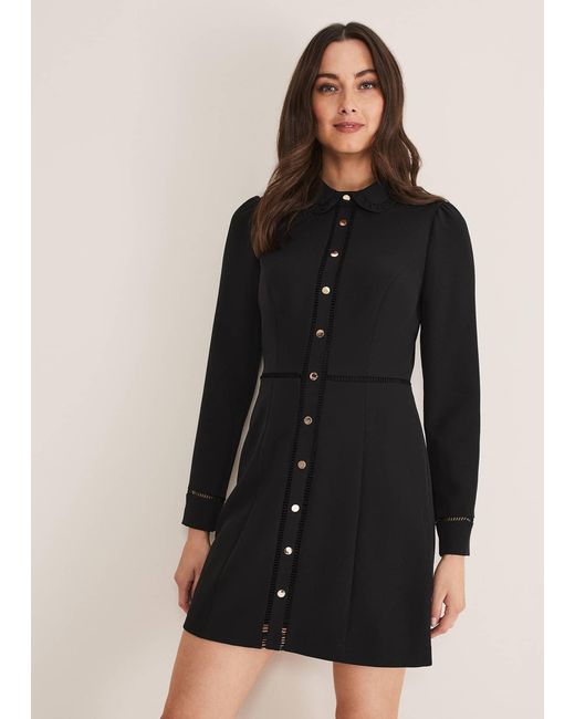Phase Eight Black Rosa Tailored Dress