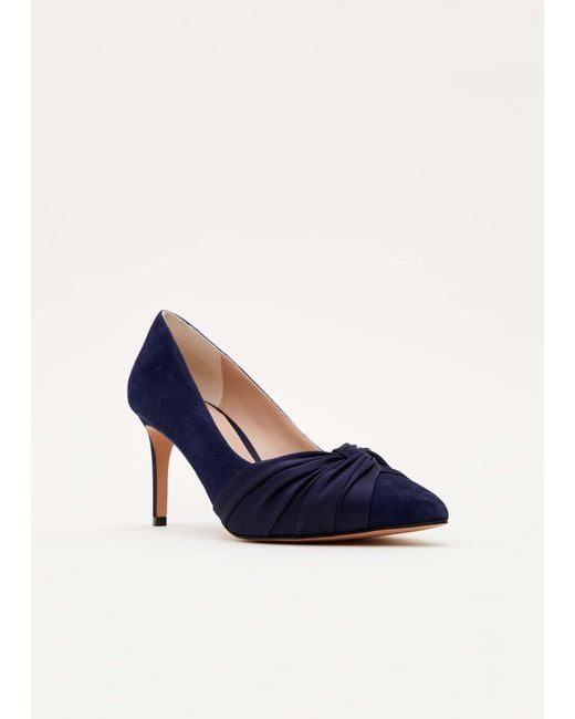 Phase Eight Blue Kendal Court Shoe