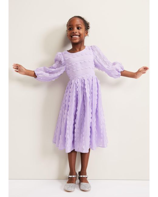 Phase Eight Purple 's Bailey Textured Smock Dress