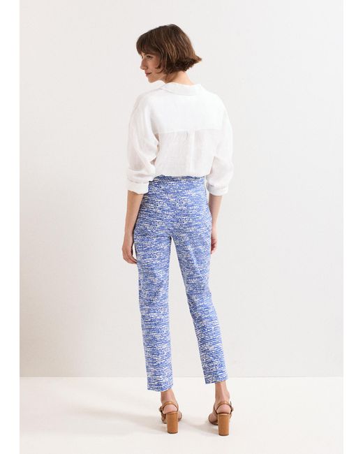 Phase Eight Blue Carmella Printed Trouser