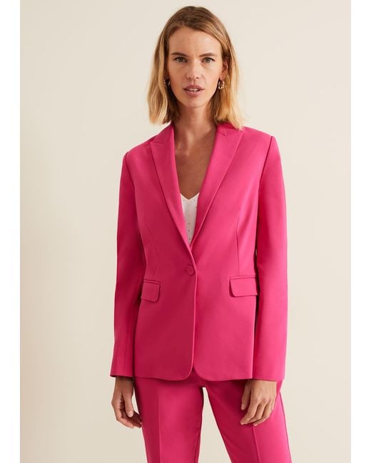 Phase Eight Pink Ulrica Fitted Suit Jacket